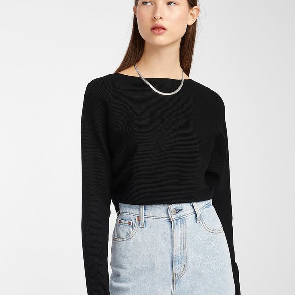 NWT SIMONS Twik BOAT NECK RIBBED SWEATER XS - Picture 2 of 4